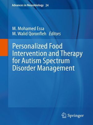 cover image of Personalized Food Intervention and Therapy for Autism Spectrum Disorder Management